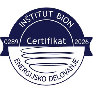 Originalni certifikatni znak Inštitut BION 0289 – Energijsko delovanje, 2026